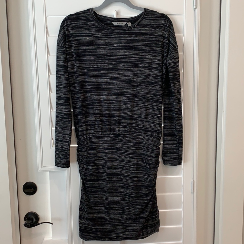 Athleta dress, fitted on bottom w/side ruching